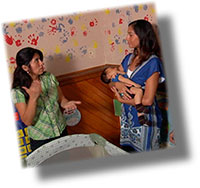 Women Discussing Child Care.